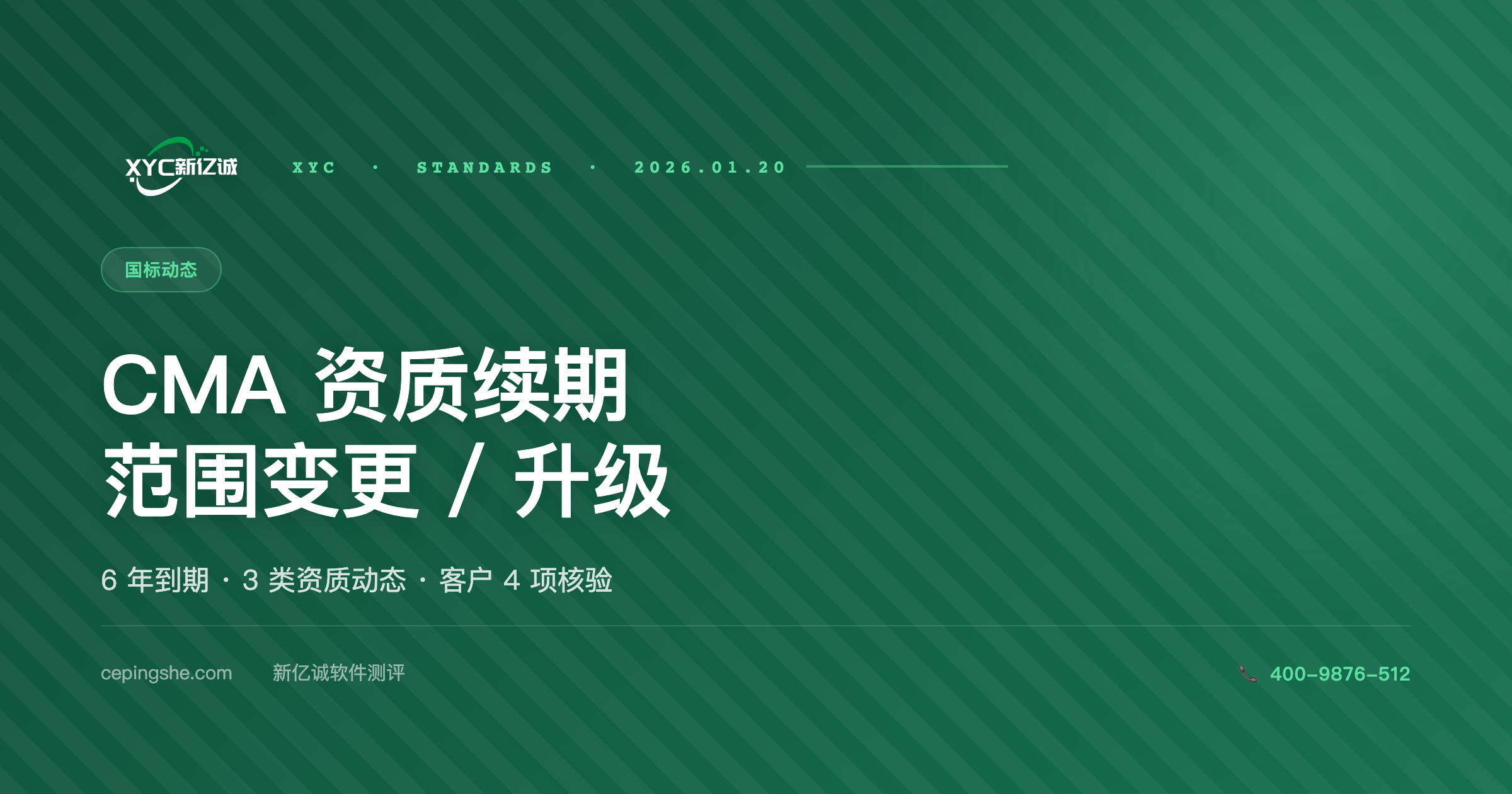 CMA 资质续期 vs 升级 vs 范围变更 · 3 类资质动态完整指南